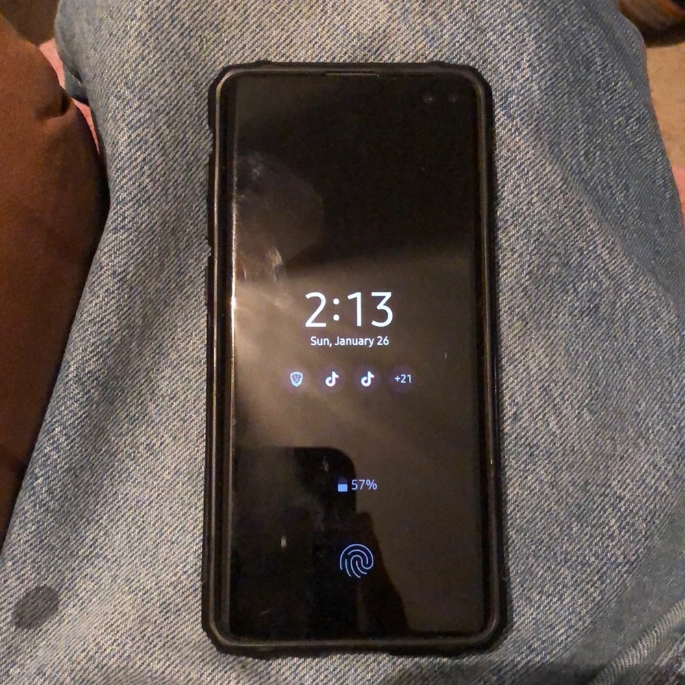 Galaxy S10plus TikTok installed open